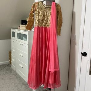 Pink long dress/Anarkali